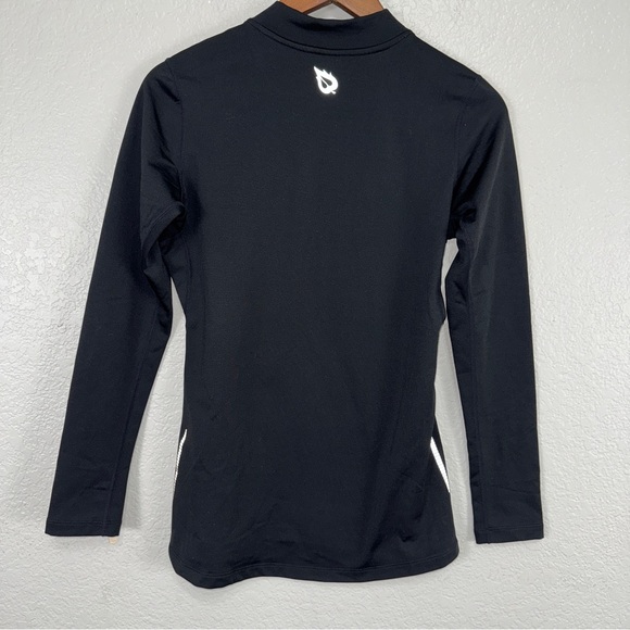 Baleaf Black Long Shirt Thick Turtle Neck Base Layer Warm Outdoors Workout #cc - Picture 2 of 11